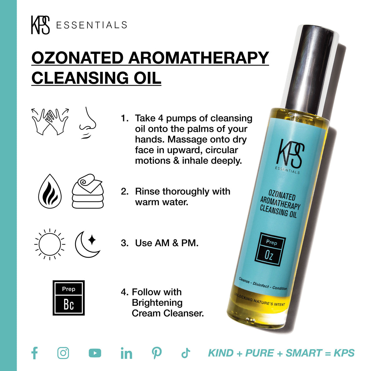 Ozonated Aromatherapy Cleansing Oil | Kindness Powered Skincare