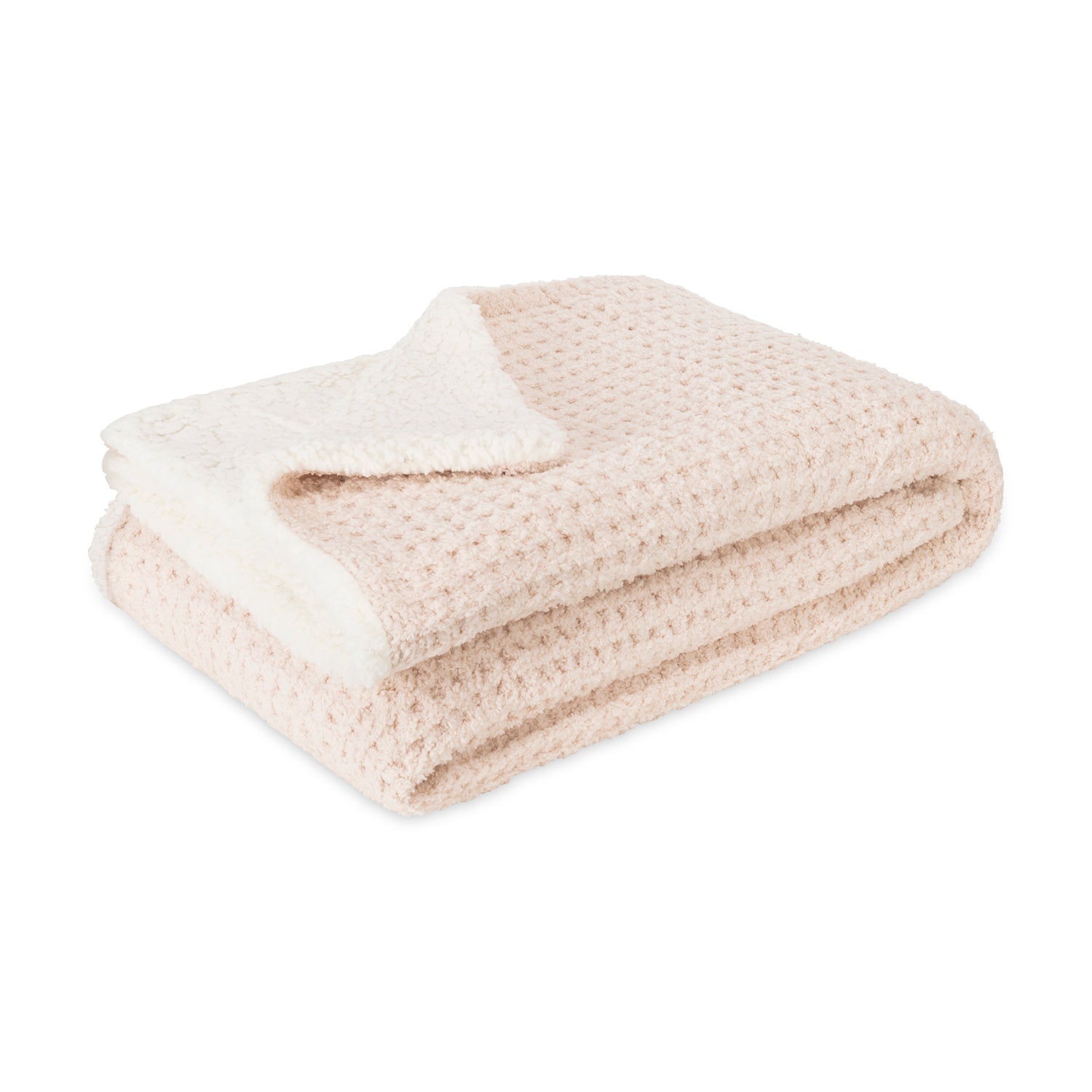 3pc Women's Sherpa Lined Cozy Waffle Set | Lemon