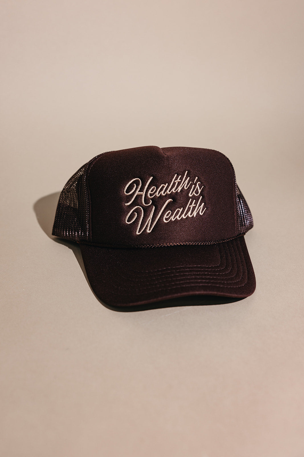 Health is Wealth Trucker Hat | Lucky Owl