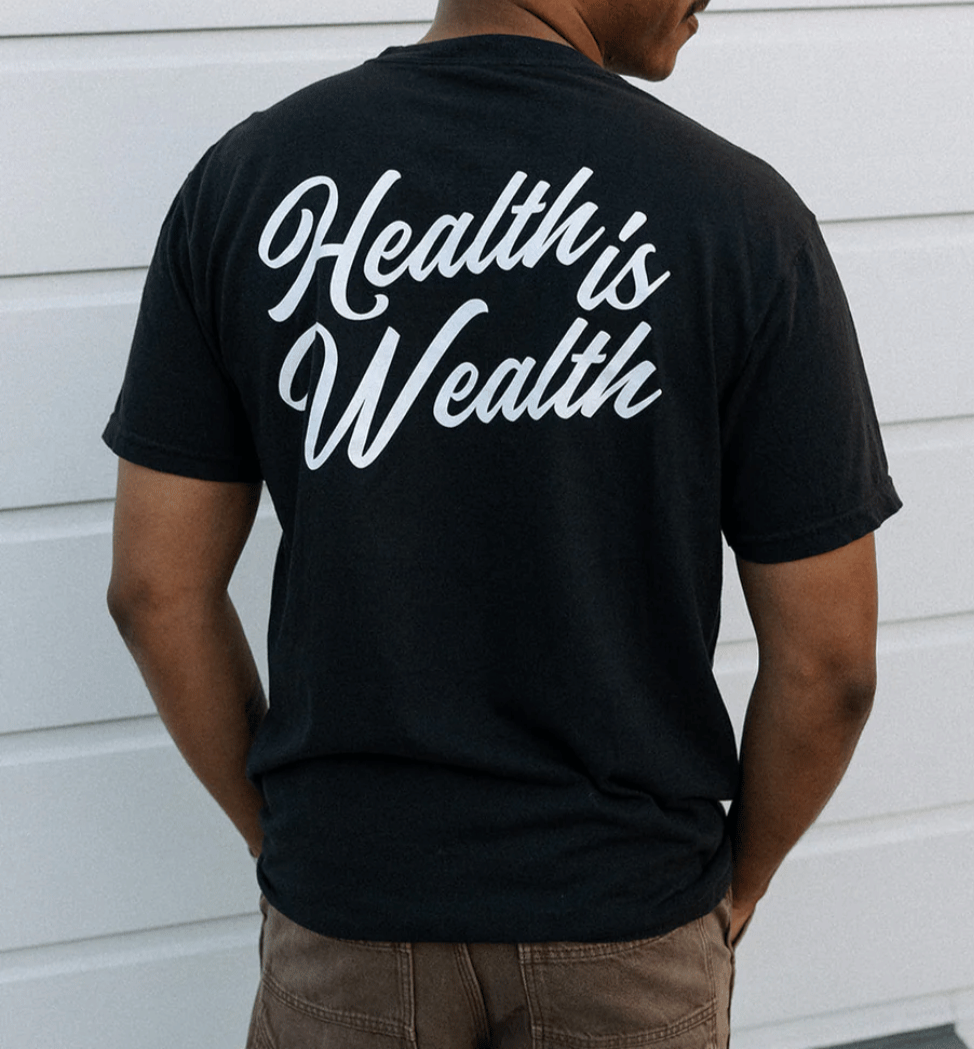 Health Is Wealth T-Shirt | Lucky Owl