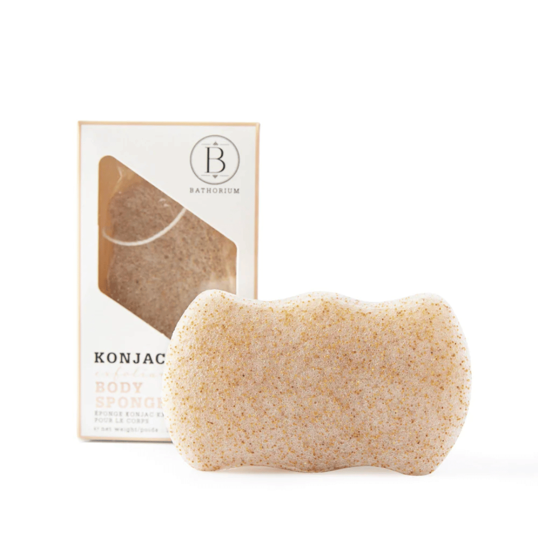 Konjac Walnut Exfoliating Body Sponge | Bathorium