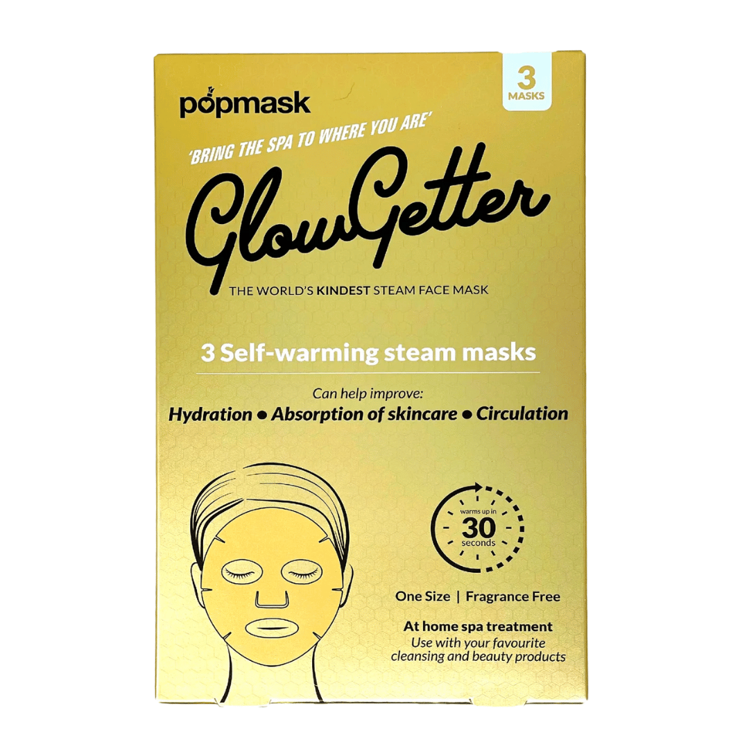 GlowGetter- 3 Steam Self-Warming Face Masks | Popmask