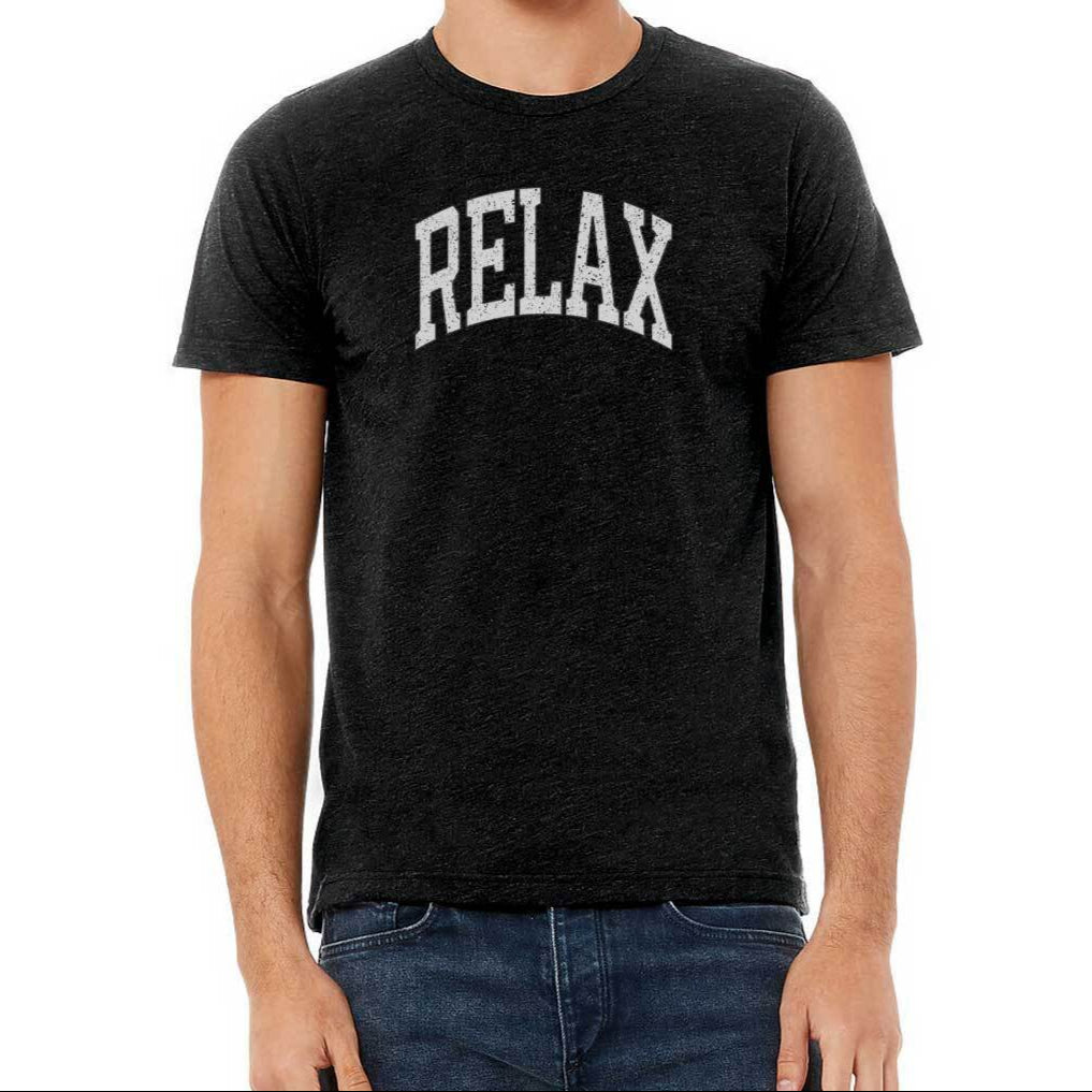 RELAX Collegiate Unisex T-Shirt | Lucky Owl