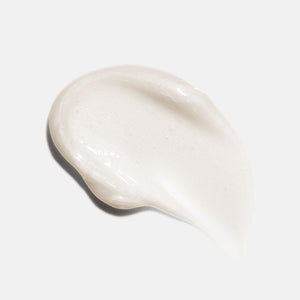 Smooth white cream texture of Eye Authority | HydroPeptide skincare product swatch, highlighting its moisturizing and nourishing qualities for delicate skin.