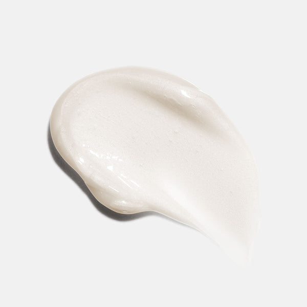 Smooth white cream texture of Eye Authority | HydroPeptide skincare product swatch, highlighting its moisturizing and nourishing qualities for delicate skin.