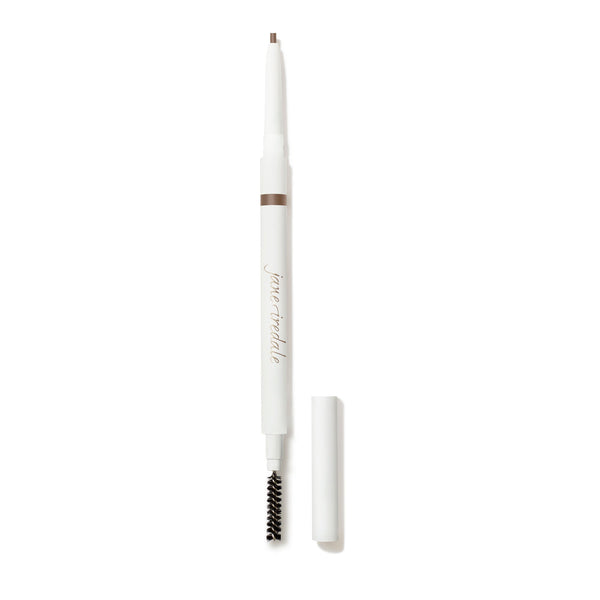 PureBrow Precision Pencil | Jane Iredale retractable eyebrow pencil with spoolie brush and a neutral blonde shade for precise brow filling and grooming.