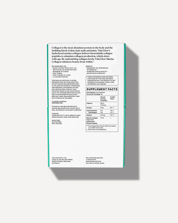 Natural Marine Collagen | VIDA GLOW