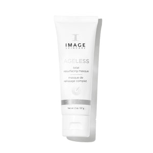 Tube of AGELESS total resurfacing masque | IMAGE skincare product in white packaging with minimalist design, part of skincare and body care wellness.