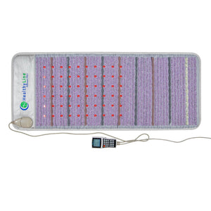 Platinum-Mat™ Full Short 6024 Firm - Photon Advanced PEMF InfraMat Pro® | HealthyLine wellness device featuring integrated gemstones and a digital control for body care and recovery.