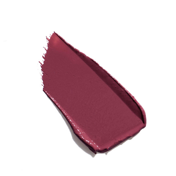Swatch of deep mauve lipstick shade showcasing a smooth, creamy texture of ColorLuxe Hydrating Cream Lipstick | Jane Iredale.