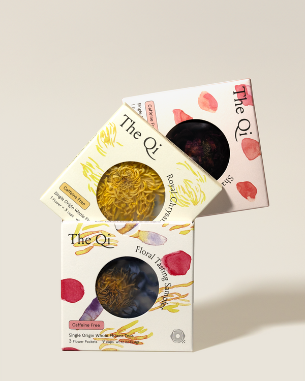 3-Flower Tea Sampler Box | The Qi