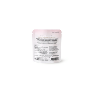 Eucalyptus Apothecary Crush | Bathorium pouch showing product information, ingredients, directions, and sustainability symbols on a white background