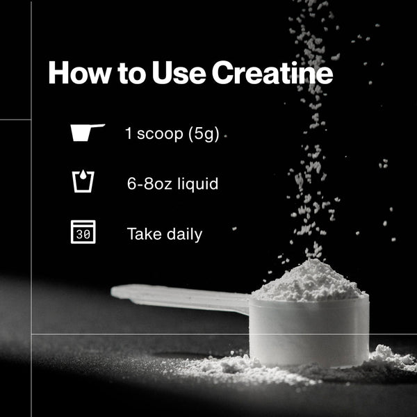 How to use Creatine 15-Travel Packs with a scoop of powder, mixed into 6-8oz of liquid, and taken daily for optimal wellness supplement use.
