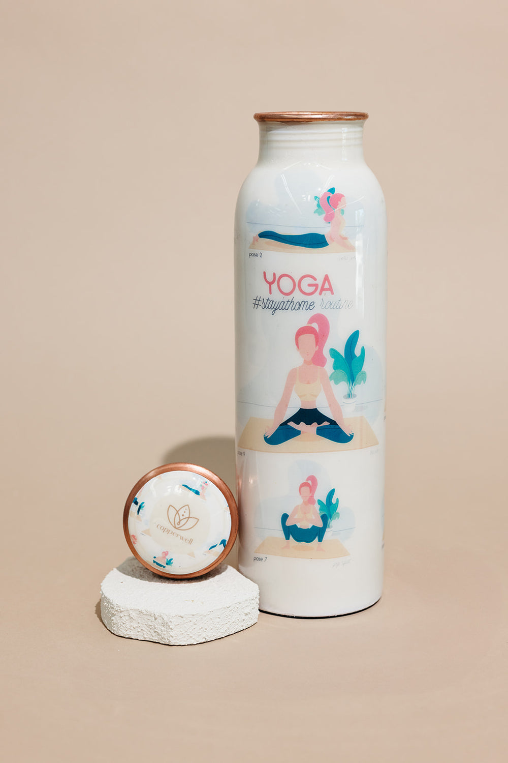 Yoga Girl Copper Bottle (34oz) | Lucky Owl