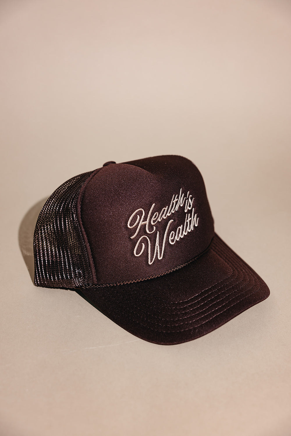 Health is Wealth Trucker Hat | Lucky Owl