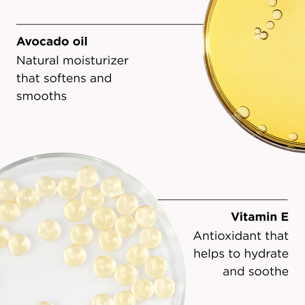 Close-up of avocado oil and vitamin E capsules highlighting natural moisturizing and antioxidant benefits in skincare, related to ORMEDIC sheer pink lip enhancement complex | IMAGE Skincare.