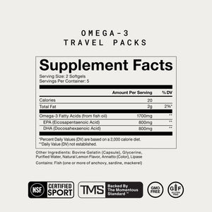 Omega-3 Travel Packs