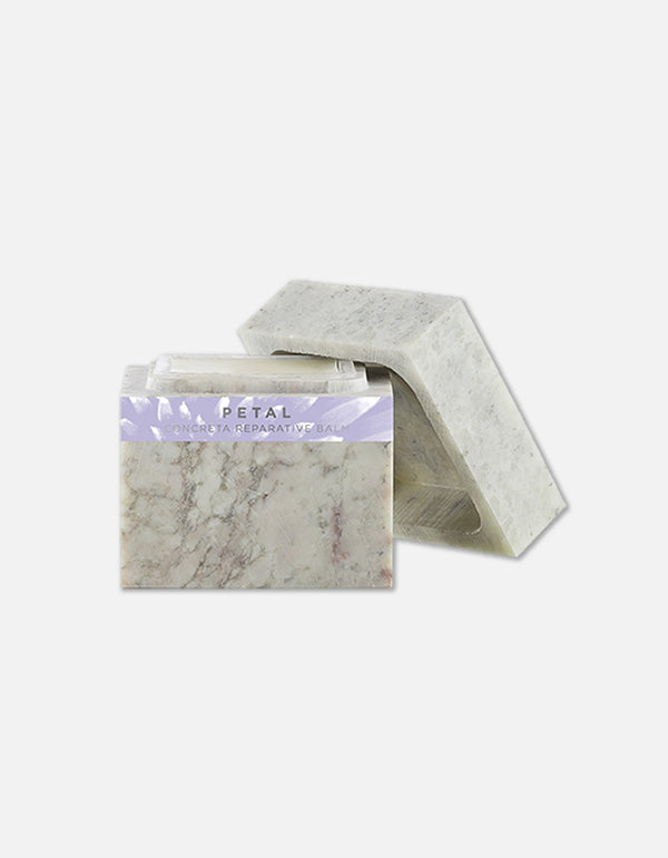 Concreta | Zents Petal reparative bar soap with a marbled appearance, designed for skincare and body care enhancing wellness routines.