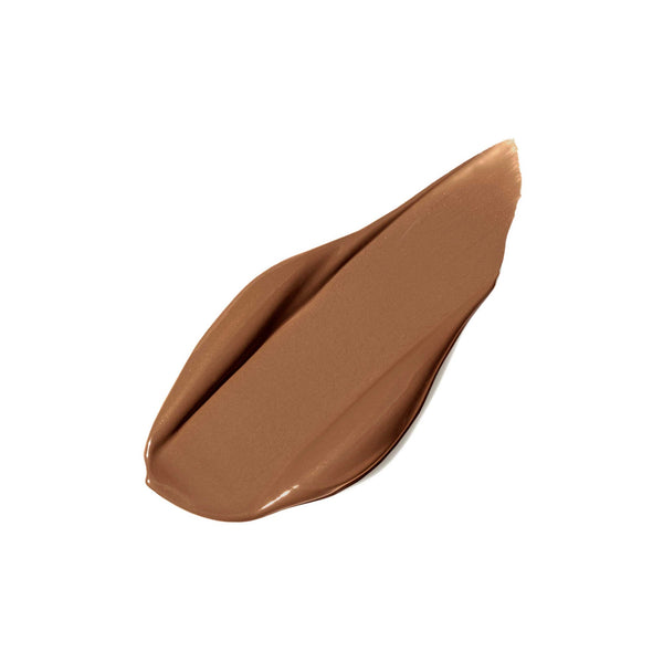 Smooth swatch of medium brown liquid concealer for complexion enhancement from PureMatch Liquid Concealer | Jane Iredale, ideal for skincare and beauty use.