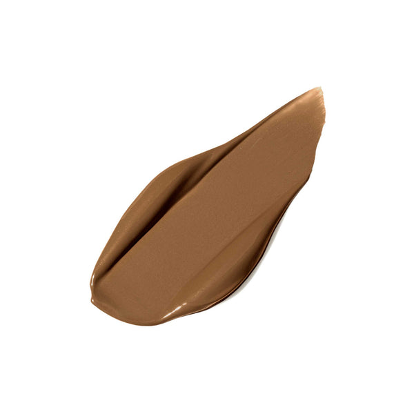 Swatch of medium brown PureMatch Liquid Concealer | Jane Iredale showcasing creamy, smooth texture ideal for natural skincare makeup routines.