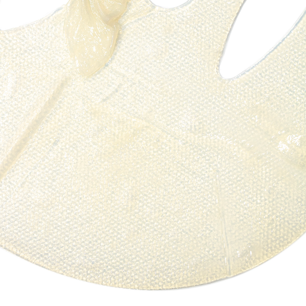 Clear textured bio-cellular sheet masque with gel-like essence designed for hydration and skin health in the SkinTensity Advanced BioCellular Sheet Masque | Skin Fitness Therapy product.