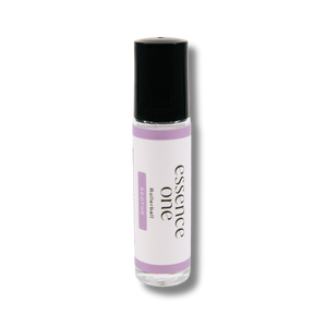 Soothe Rollerball - Abdominal Support | Essence One in a clear glass bottle with a black cap, designed for targeted wellness and body care massage application.