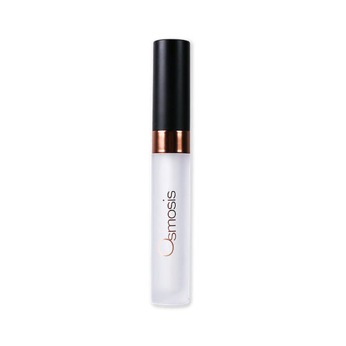 Superfood Lip Oil | Osmosis in a sleek frosted tube with black cap and rose gold accent, designed for nourishing skincare and lip wellness care.