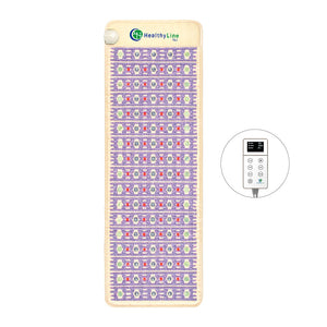 TAJ-Mat™ Full 7224 Firm - Photon PEMF InfraMat Pro® | HealthyLine features an infrared therapy mat embedded with amethyst, jade, and tourmaline stones designed for wellness, recovery, and body care.