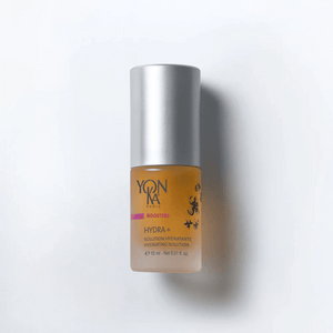 Hydra + Booster – Hydrating Solution I Yon-Ka Paris in a small frosted bottle with silver cap, designed for skincare hydration and wellness.