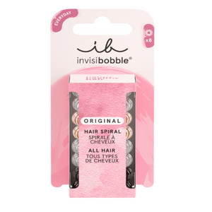 ORIGINAL Clear Black Metallic 8pc | invisibobble