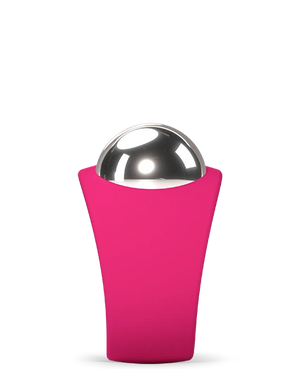 BEAR™ 2 | FOREO facial massage device in vibrant pink with a smooth metallic sphere designed for skincare and wellness spa treatments.