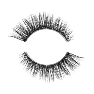 Pair of dramatic, wispy false eyelashes designed for a full, fluttery look, showcased on a white background, featuring Lashies™ - Wifey - On The Go | Moxielash style.