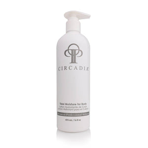 White pump bottle of Tidal Moisture for Body | Circadia, a professional skincare lotion designed for body hydration and moisture.