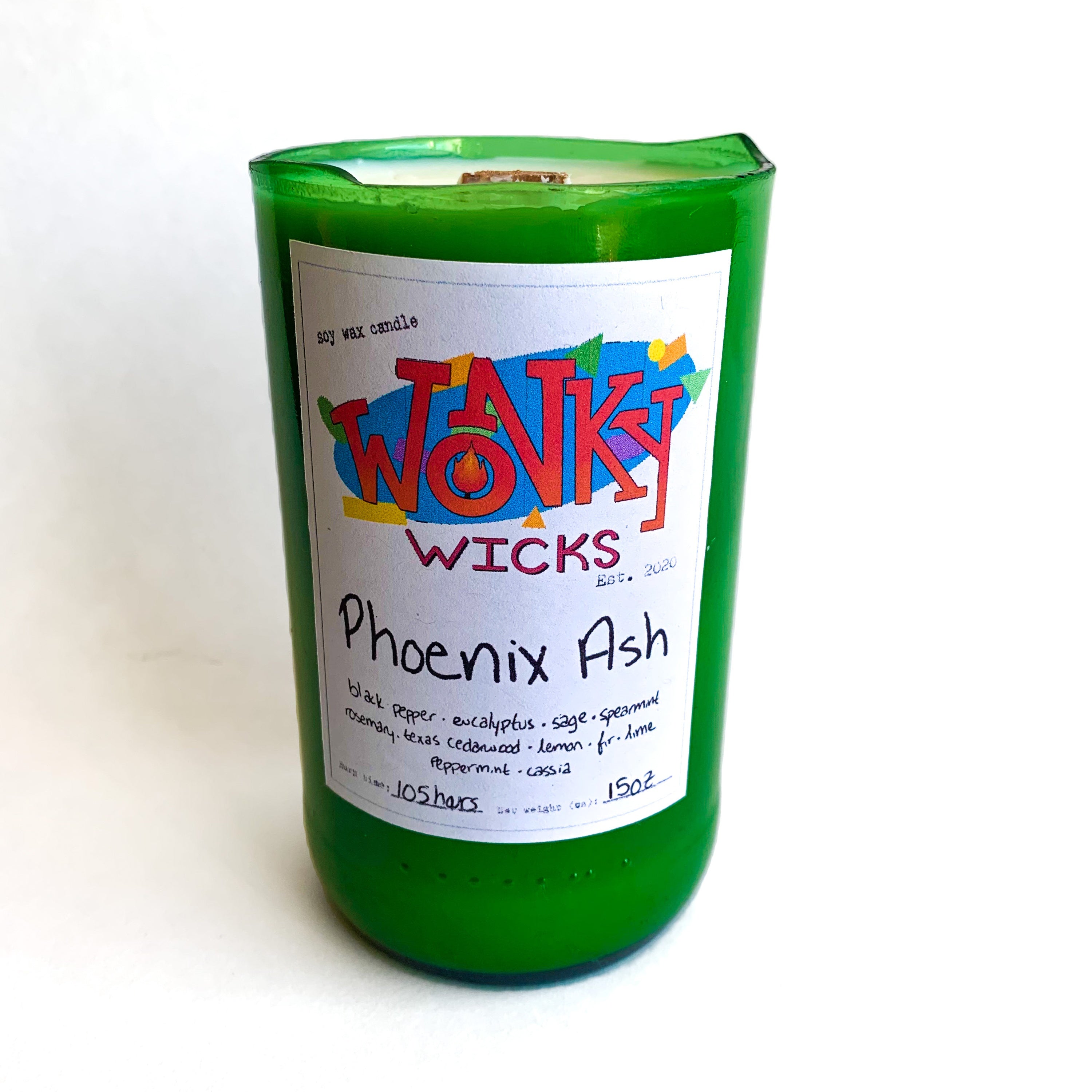 Phoenix Ash Soy Wax Candle | Wonky Wicks