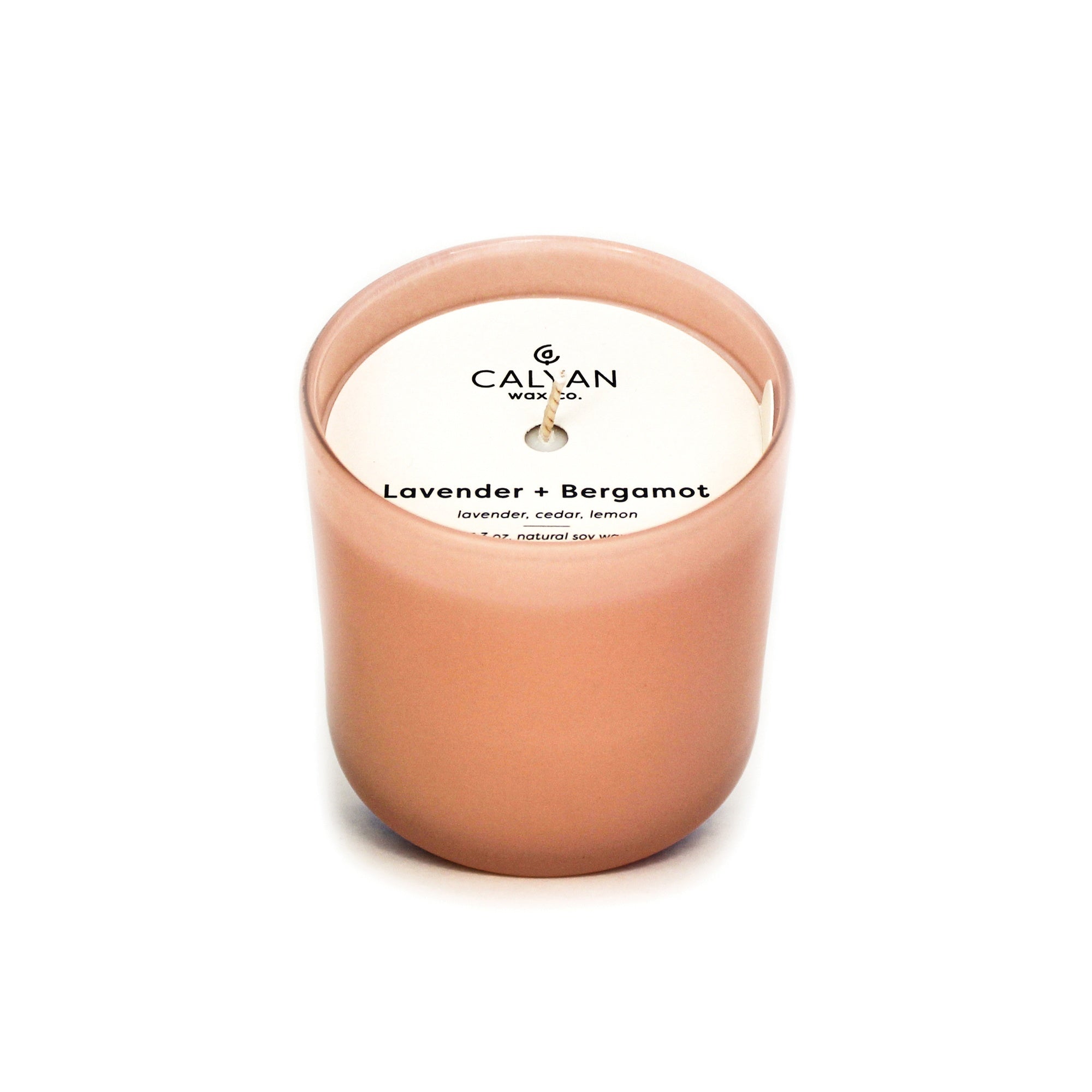 Lavender + Bergamot Dignity Series Glass Jar Soy Candle | Calyan Wax Co. - 5.3 oz