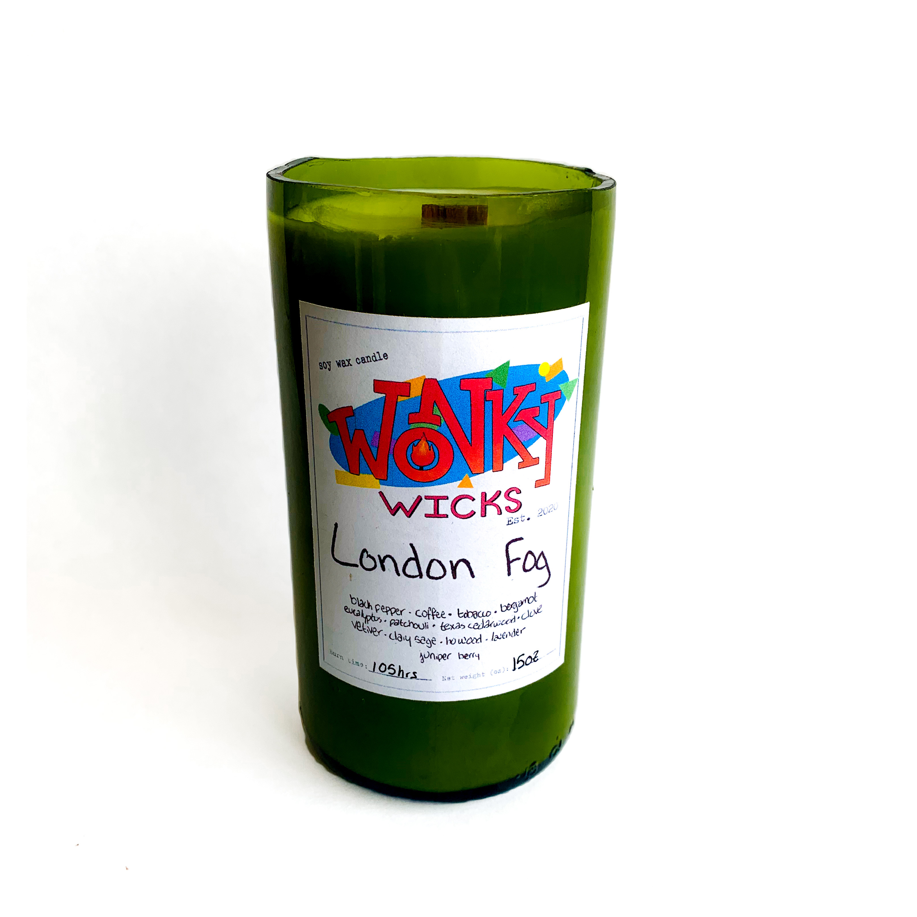 London Fog Soy Wax Candle | Wonky Wicks