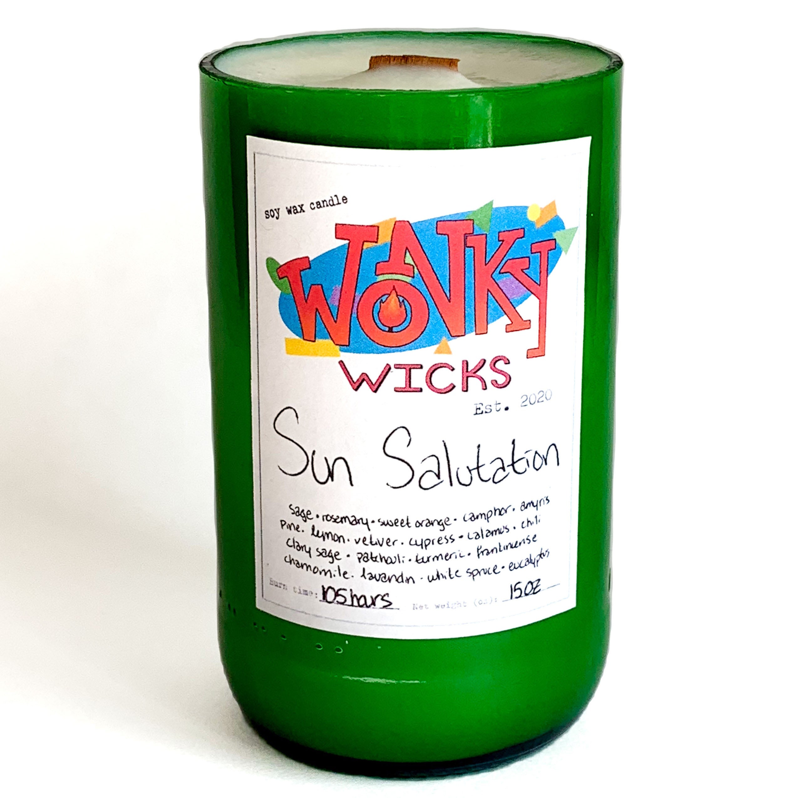 Sun Salutation Soy Wax Candle | Wonky Wicks
