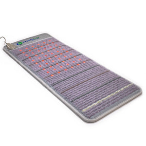 Platinum-Mat™ Full Short 6024 Firm - Photon Advanced PEMF InfraMat Pro® | HealthyLine wellness device with textured surface and embedded red light therapy LEDs for body care and recovery.