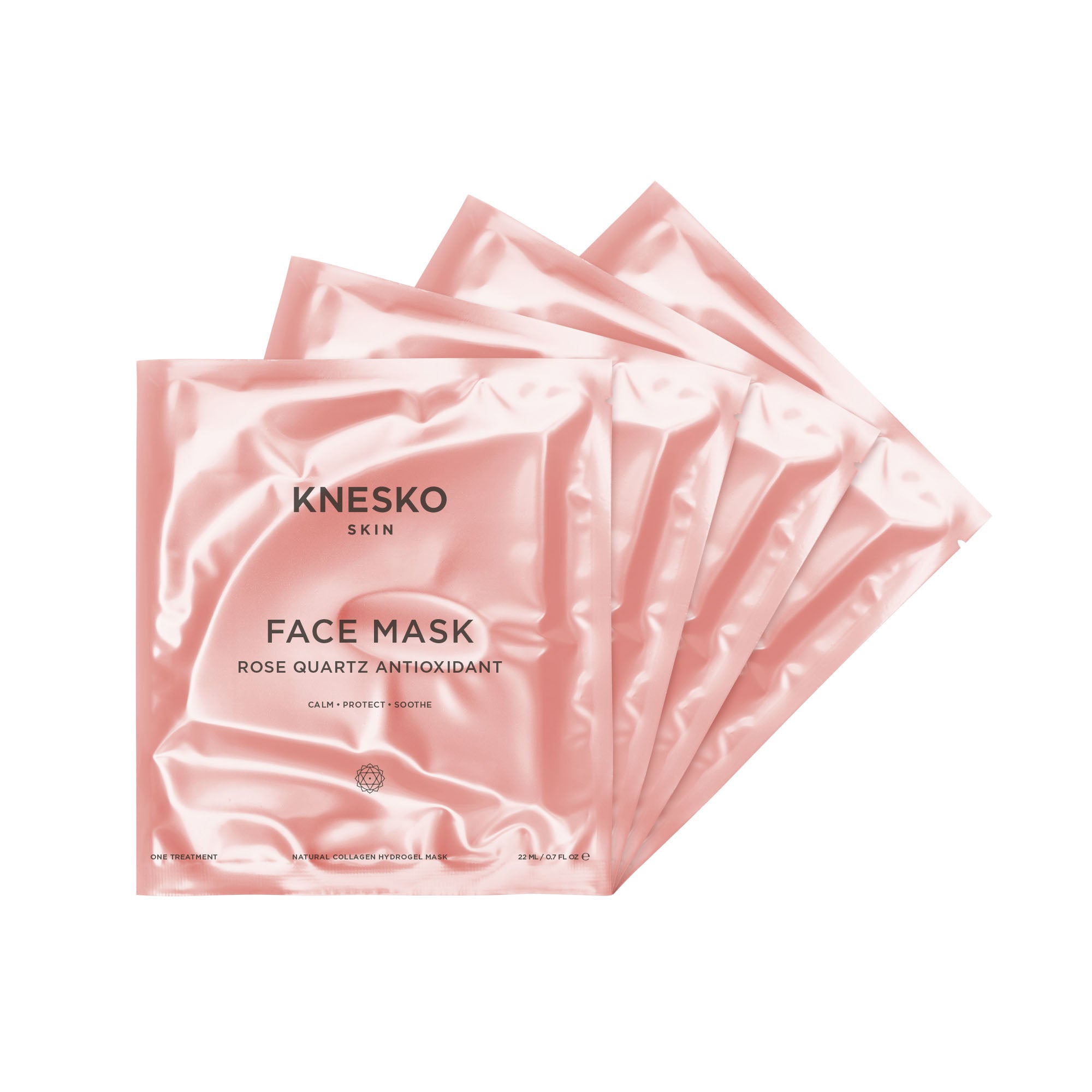 Rose Quartz Antioxidant Face Mask - 4 Pack | Knesko