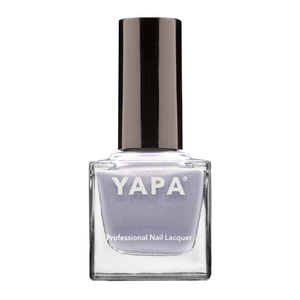Madison Nail Lacquer | YAPA in a shimmery light lavender shade with a sleek black cap, designed for professional nail care and polished looks.
