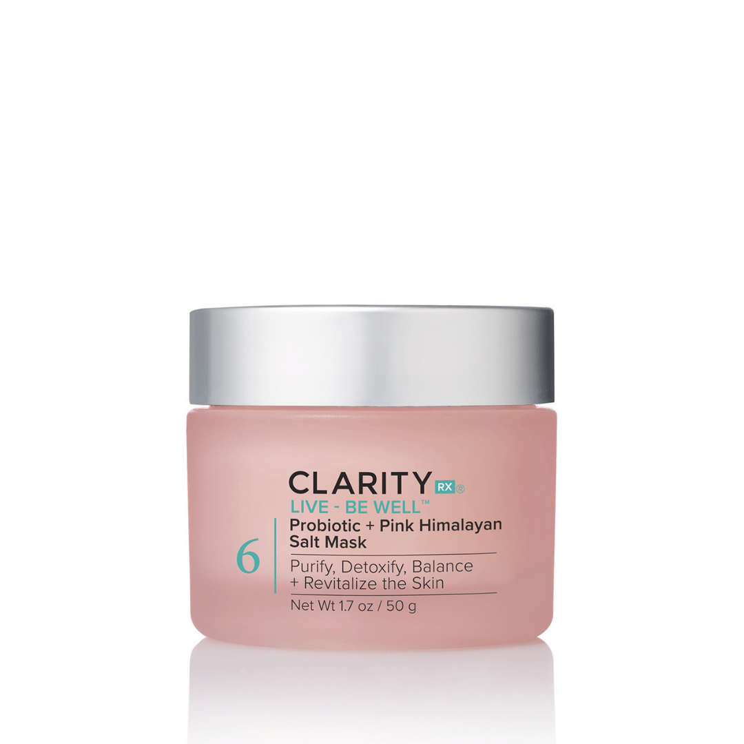 Live + Be Well™ Probiotic + Pink Himalayan Salt Mask | ClarityRx