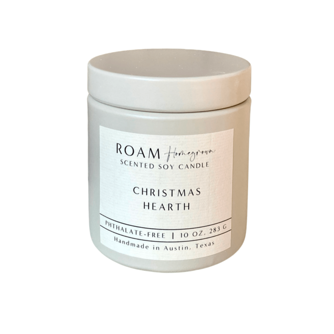 Christmas Hearth 10 oz Soy Candle | ROAM Homegrown