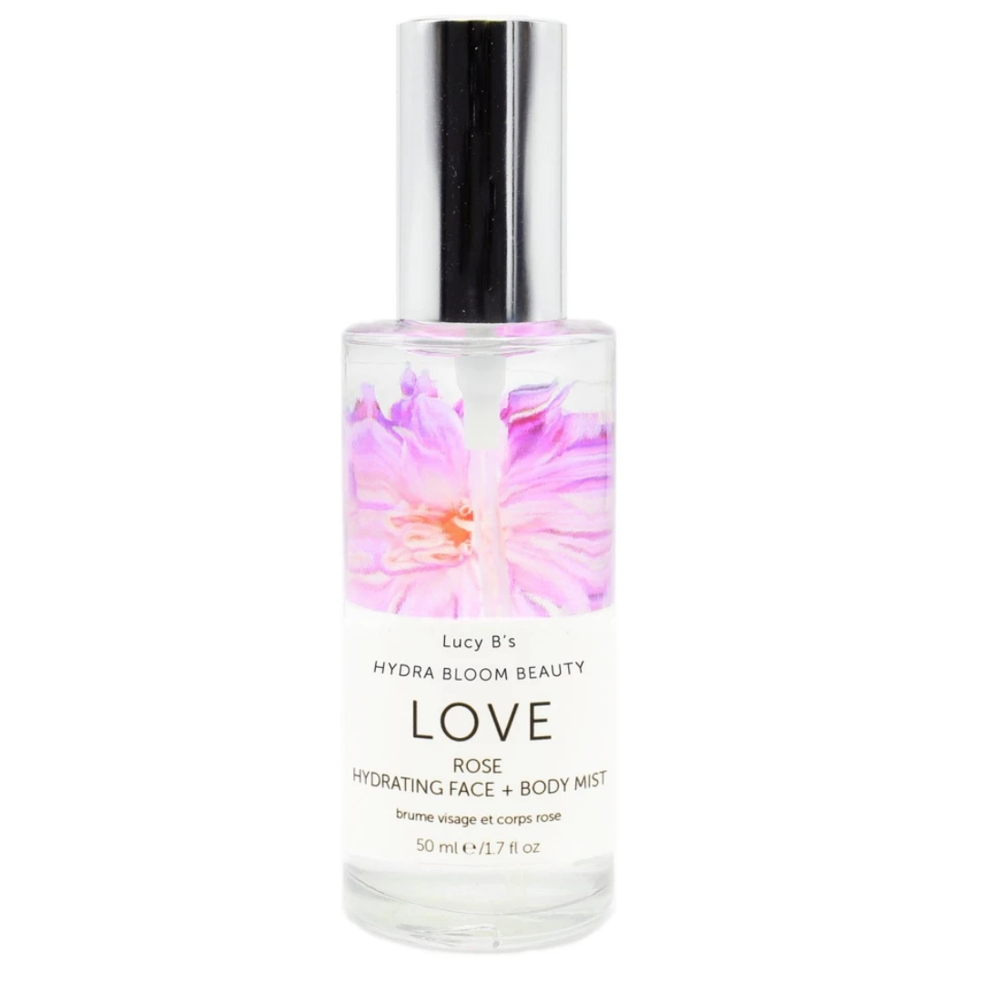 Hydra Bloom Love Rose Face and Body Mist | Lucy B