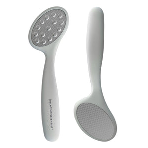 Smooth Things Over | Barefoot Scientist foot care tools with ergonomic white handles and textured surfaces for exfoliation and skin smoothing, designed for wellness and body care.